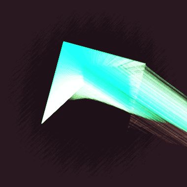 Animation: a pointer circling and stirring the flow