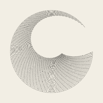 Animation: the rotation origin orbiting while the drawing changes